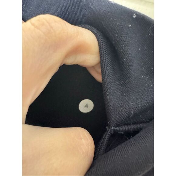 Lululemon Leggings Womens 4 Black Gray Wunder Under Stirrup Athleisure Yoga - Picture 4 of 8